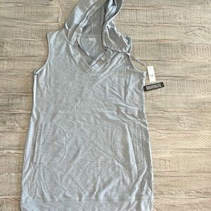 New York & Company Hoodie Lounge Top (gray)